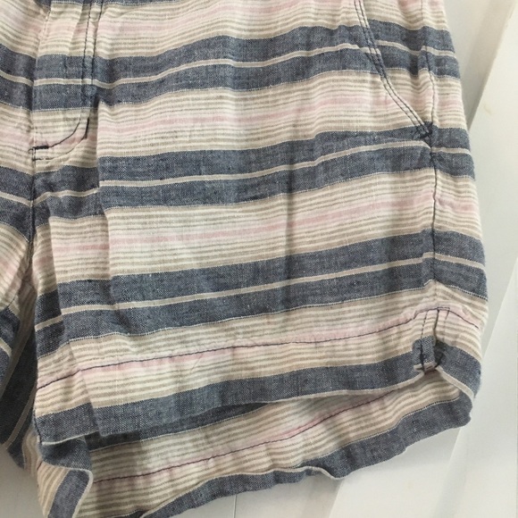 Saint Tropez West, Striped linen/cotton shorts. Size US 6 - Picture 3 of 10